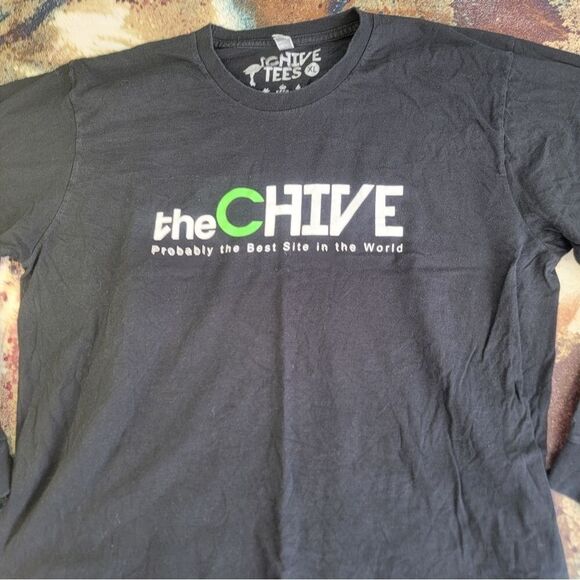 The Chive "Probably The Best Site In The World" T-shirt Blk Men's XL Long Sleeve - Picture 3 of 8